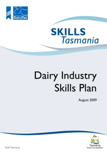 Dairy Industry Skills Plan