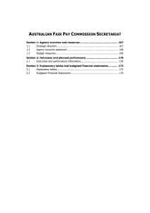 Australian Fair Pay Commission Secretariat