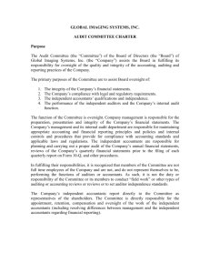 Audit Committee Charter - Global Imaging Systems
