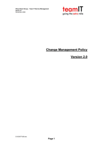 2. change management policy
