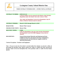term contract information - Lexington County School District One