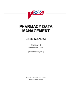 Pharmacy Data Management User Manual