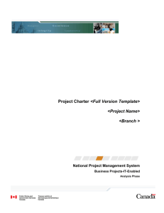 PROJECT CHARTER GUIDE