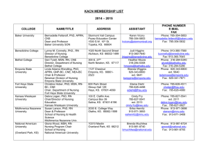 kacn membership list - Kansas Action Coalition