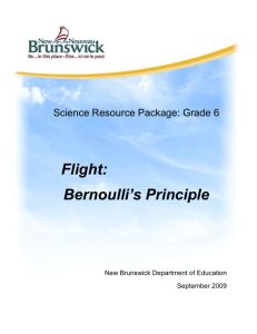 Flight - Bernoulli's Principle