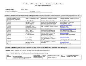 Administrative Division Chairs Reporting Form