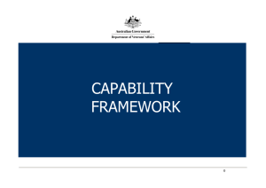 Capability framework - Department of Veterans' Affairs