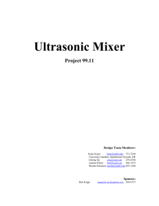 Ultrasonic Mixer