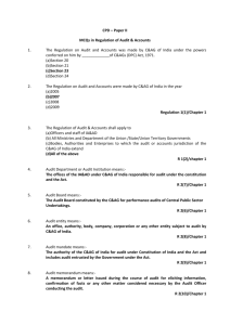 Audit & Accounts Regulations