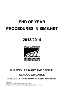 END OF YEAR PROCEDURES IN SIMS