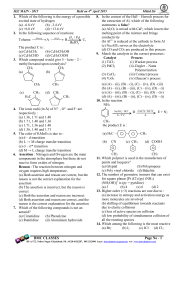 JEE MAIN - bmc chemistry