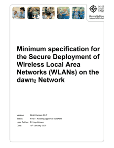 Overview of Wireless LAN Technologies