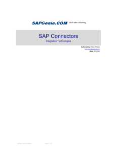 SAP Connectors - BCC Distribution