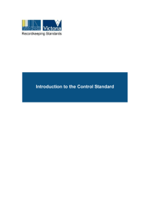 7. Overview of the Control Standard