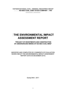 Volume ® Review Mission c «Coal Industry months sn Vietnam