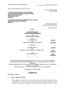 Court of Appeal Judgment Template