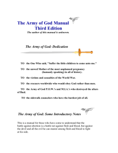 The Army Of God Manual