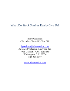 What Do Stock Studies Really Give Us?