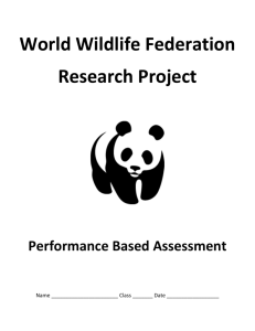 World Wildlife Federation Research Project Performance Based