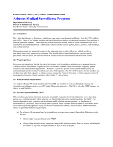 Asbestos Medical Surveillance Program