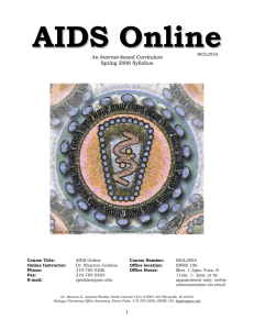 AIDS Online Syllabus - Faculty List