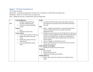 Stage 2 – CC Year 4 Lessons 4-6