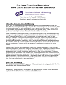 Graduate School of Banking - North Dakota Bankers Association