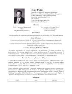 Academic Curriculum Vitae