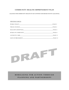 Community Health Improvement Plan