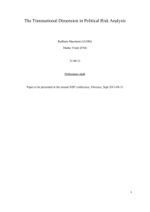 A new model of political risk analysis: the transnational variable