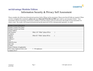 Information Security Assessment