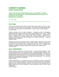 Career Assessment - AlabamaConnection
