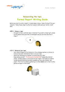 Formal Report Writing Guide (word doc).