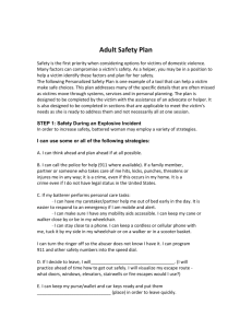 Adult Safety Plan - Hi-Line's Help for Abused Spouses