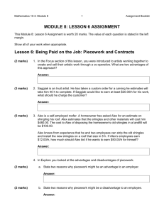 Lesson 6 Assignment Booklet
