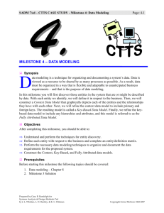 Case Study CTTS - Milestone 04 Data Modeling
