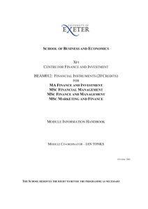 Financial Instruments