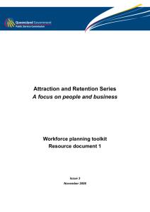 The scope of the workforce plan