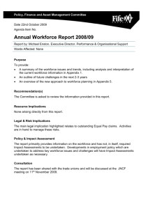 2.0 Summary of Workforce Issues and Trends