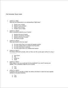 First Semester Study Guide 1 (A200