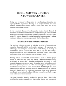 Why Buy a Bowling Center? - Sandy Hansell & Associates, Inc.