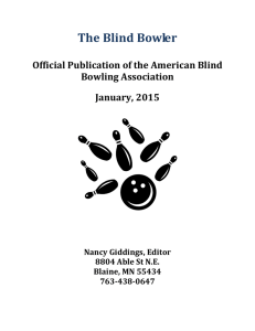 The Blind Bowler - American Blind Bowling Association
