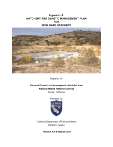 4.0 water source - California Hatchery Review Project
