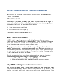 Word Document - What is forest tenure modernization?