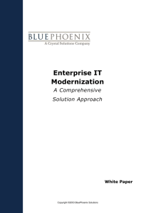 Enterprise IT Modernization White Paper
