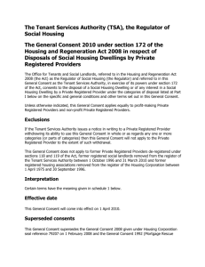 General Consent - UK Government Web Archive