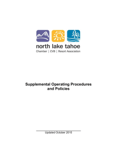 Supplemental Operating Procedures and Policies
