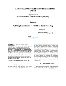 VLSI Implementation of 1553 Bus Controller Chip