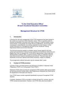 Further Education Circular 45/99 - Management Structure for