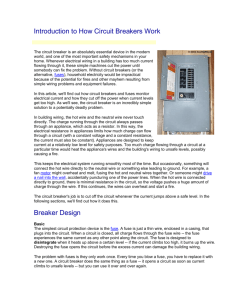 Introduction to How Circuit Breakers Work